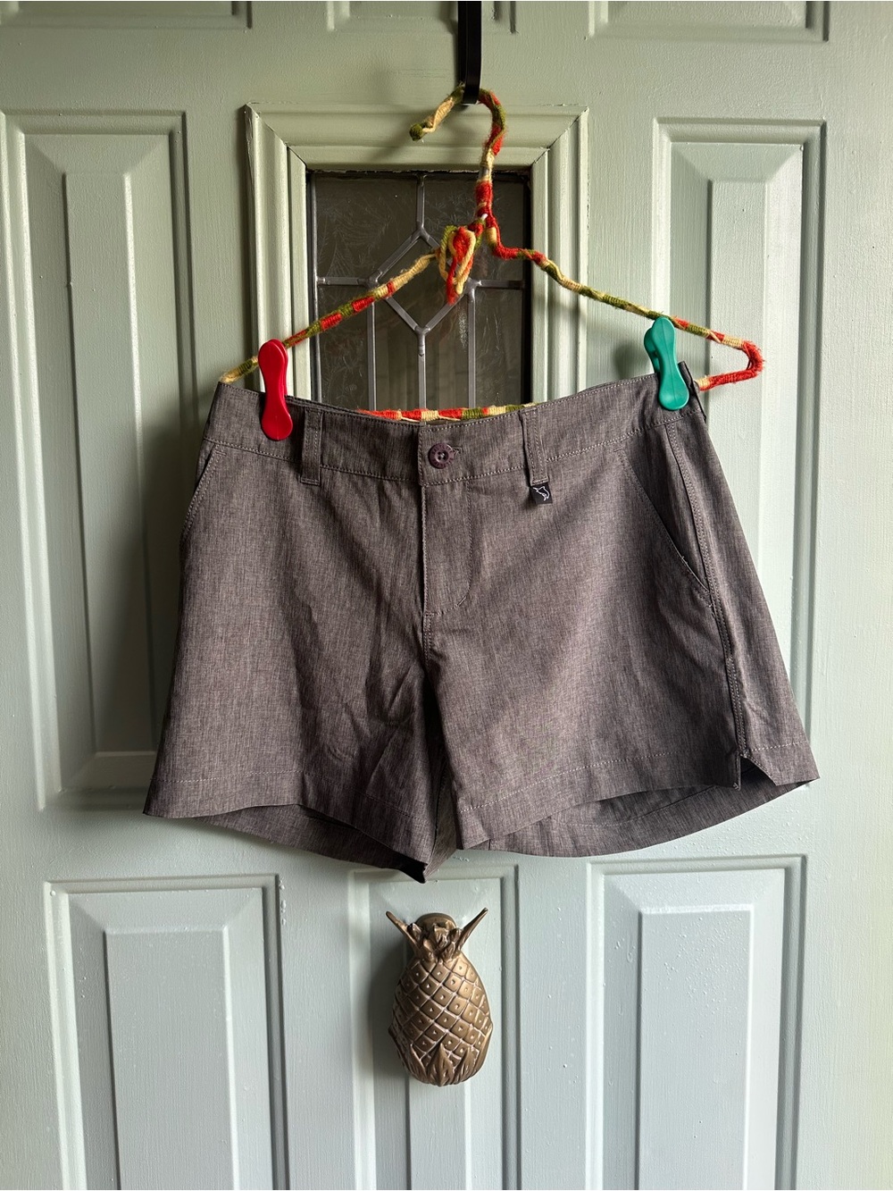 Salt Life Women's Gray Casual Shorts with Button Detail